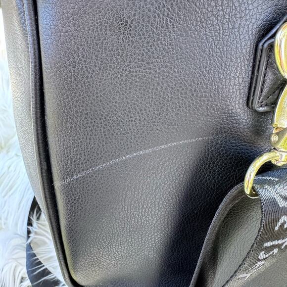 Luv Betsey Johnson Quilted Pink, Black & White Weekender Extra Large Duffle Bag - Picture 16 of 16